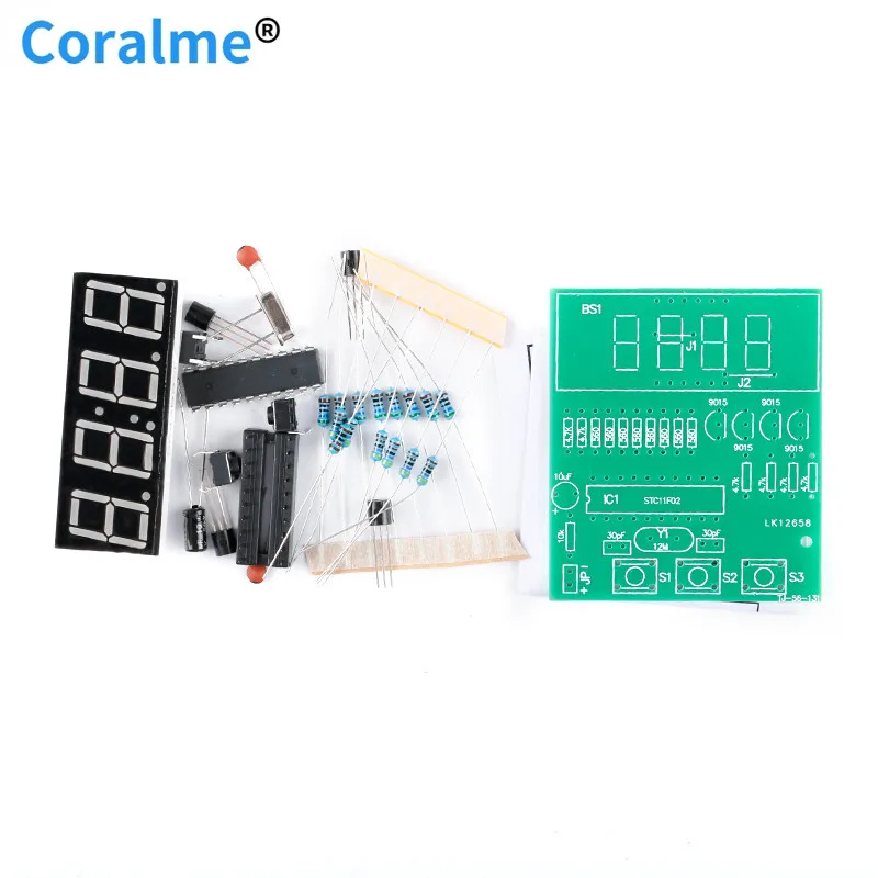 2 шт. 4-значные цифровые электронные часы набор для производства электронных