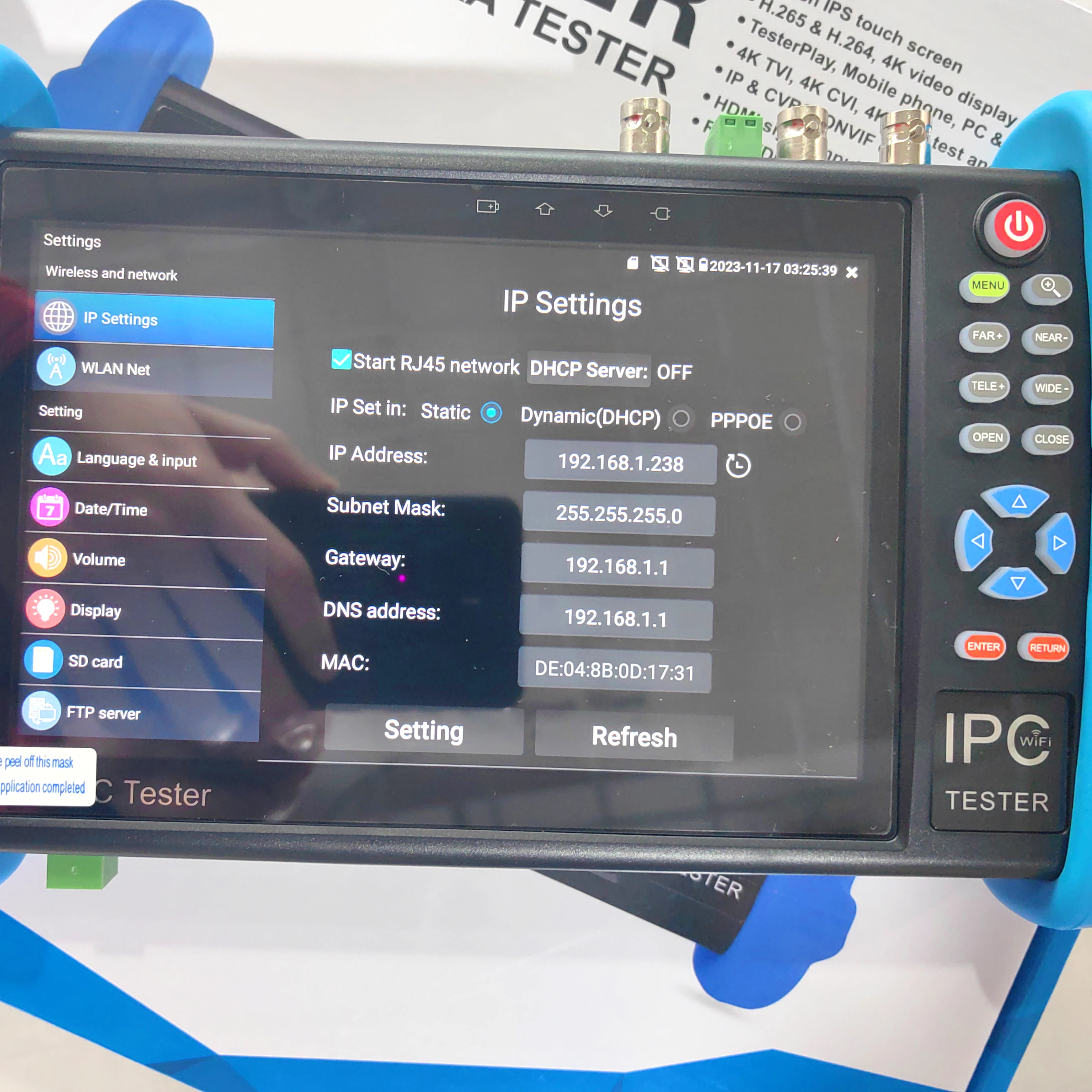 IPC9800 pro IPC CCTV тестовые мониторы 8MP AHD TVI CVI тестер плюс H.265 4K видео дисплей Мониторы