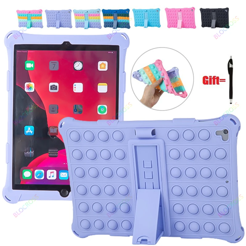 

Детский чехол с радужными пузырями для iPad 10,2 2020 8-го 7-го поколения A2197 A2200 A2198, чехол-подставка для iPad Pro Air 3 10,5 дюйма 2019