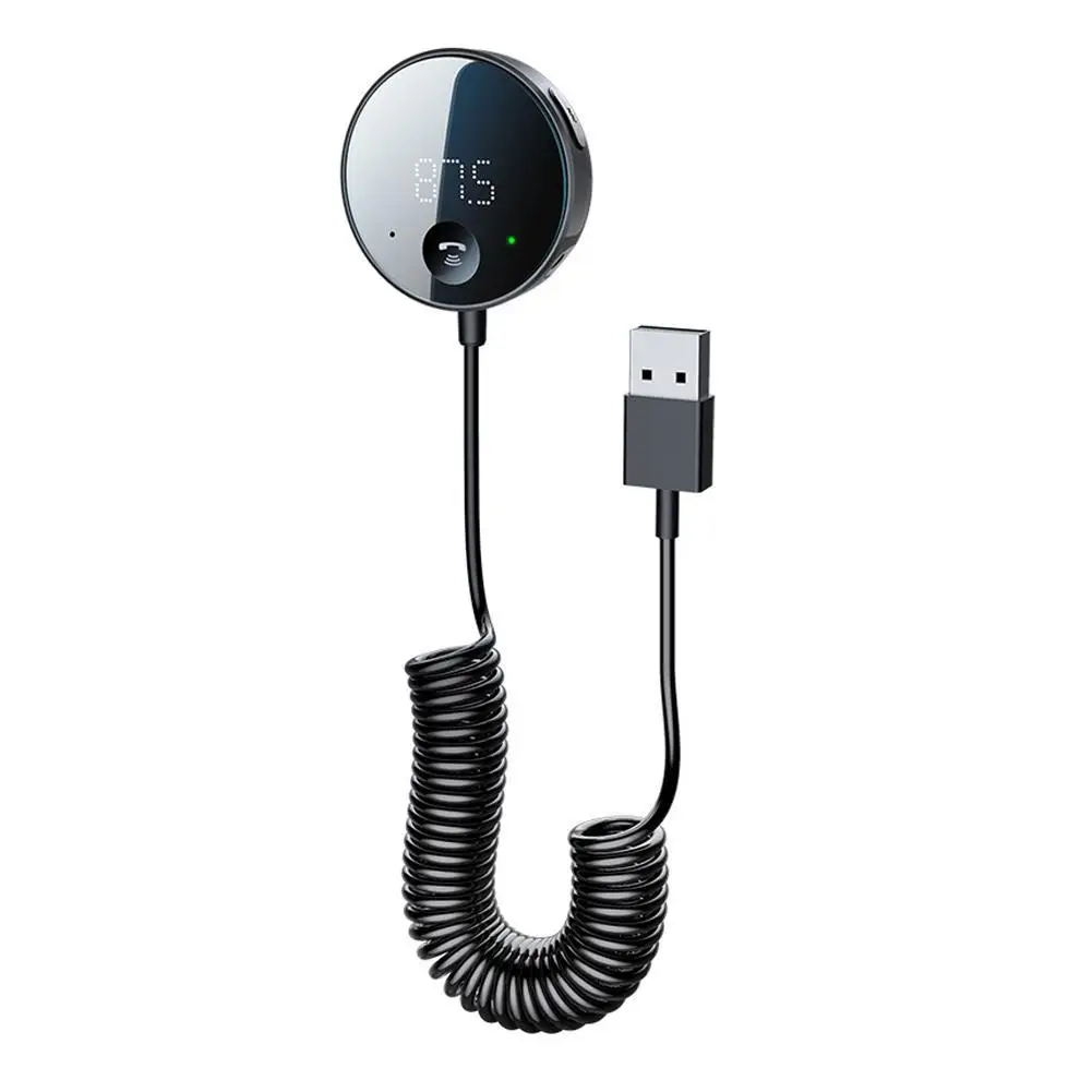 

Bluetooth 5.0 Car Audio Transmitter Wireless Bluetooth FM Transmitter AUX Audio Receiver MP3 Player Car Kit Handsfree Aux Adapte
