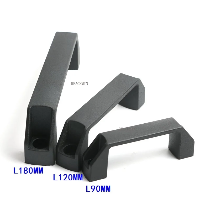 

Black Plastic Handle Length 90mm/120mm/150mm T Slot Plastic Door Handle For Electric Cabinet