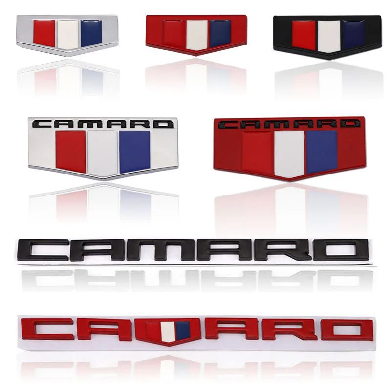 

3D Metal CAMARO Logo Trunk Badge Emblem Decals for Chevrolet SS Sport Chevy Camaro Cruze Bumblebee Captiva Aveo Lacetti Styling