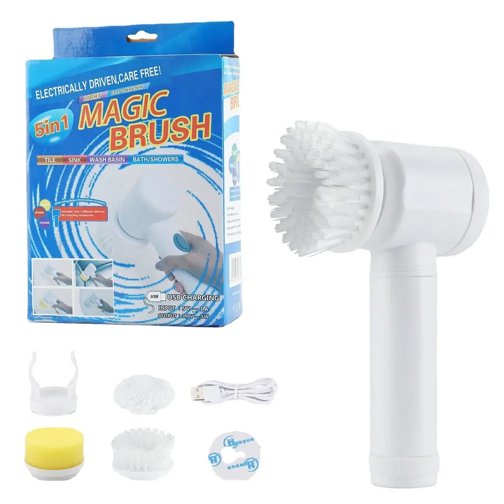 

Electric Cleaning Brush Handheld Bathroom Toilet Tub Cleaners Rags Kitchen Washing Brushes Home Cleaner Tools