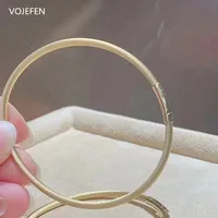VOJEFEN Real Gold 18K Bracelet For Women Luxury Jewelry German Craftsmanship AU750 Rope Links Chains Hand Bangle High Quality 1