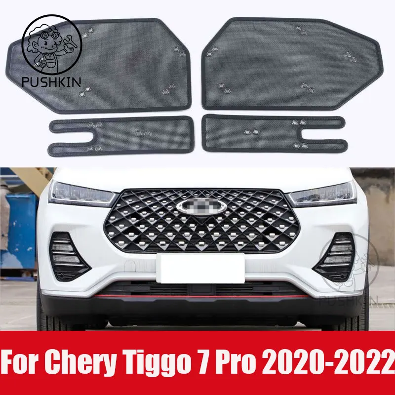 

Stainless Steel Grille Insect Screening Mesh For Chery Tiggo 7 Pro 2020 2021 Front Net Cover Water Tank Engine Protection Kit