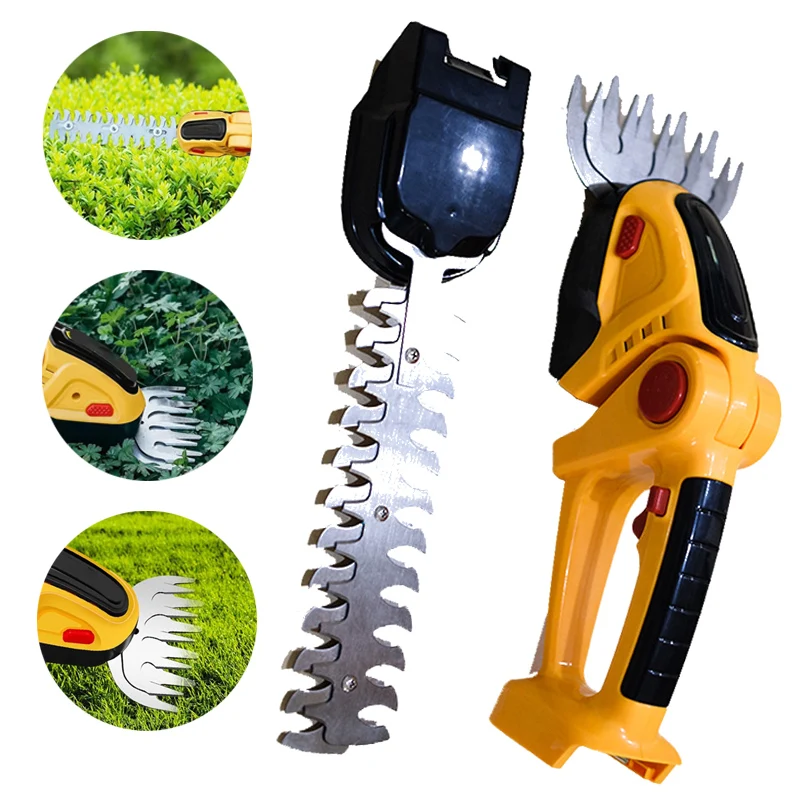 

2 In 1 24V 20000Rpm Rechargeable Handheld Household Shrub Weeding Pruning Mower Garden Tools Cordless Electric Hedge Trimmer