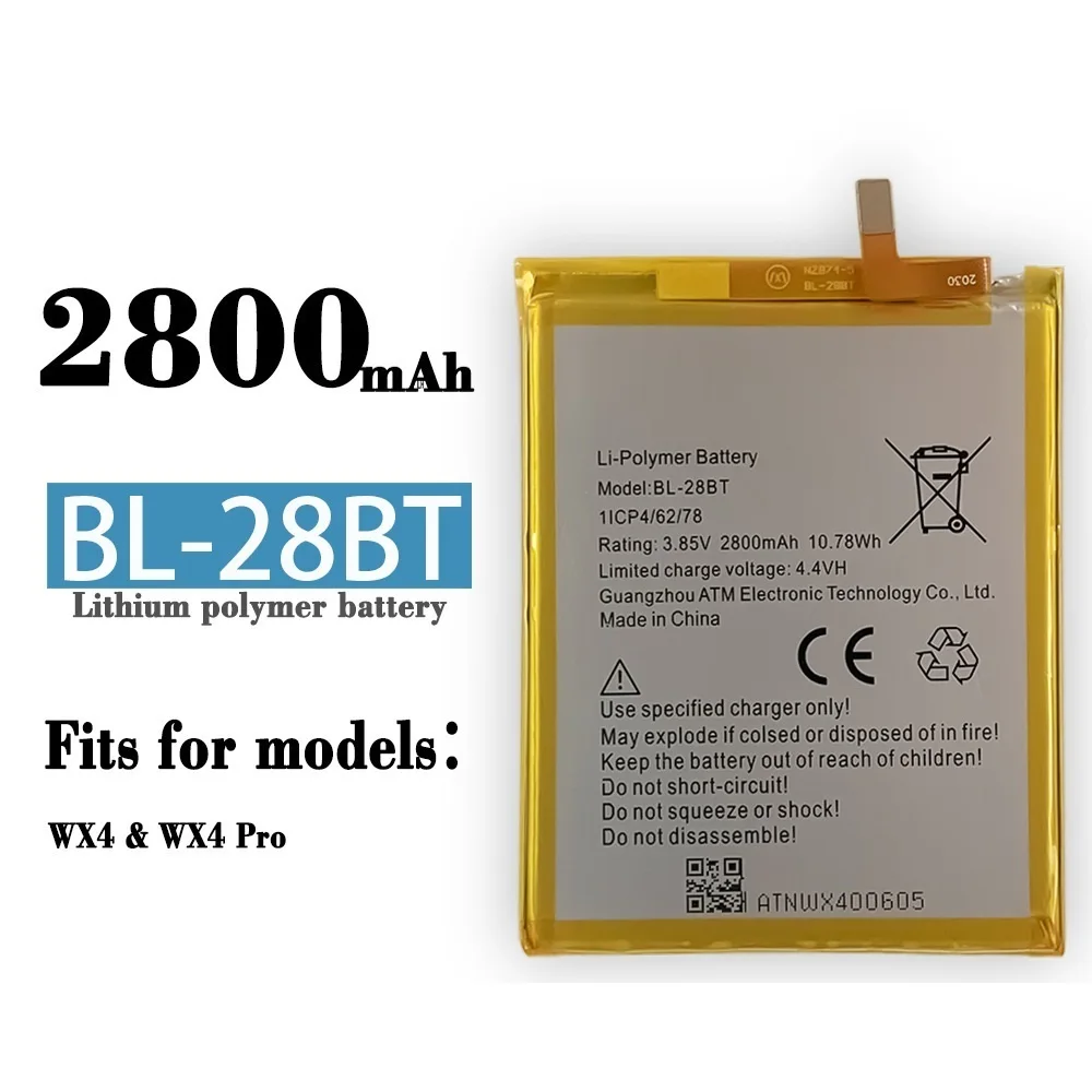 

Applicable TEC NO WX4 / WX4 Pro mobile phone BL-28BT neutral lithium battery board new built-in
