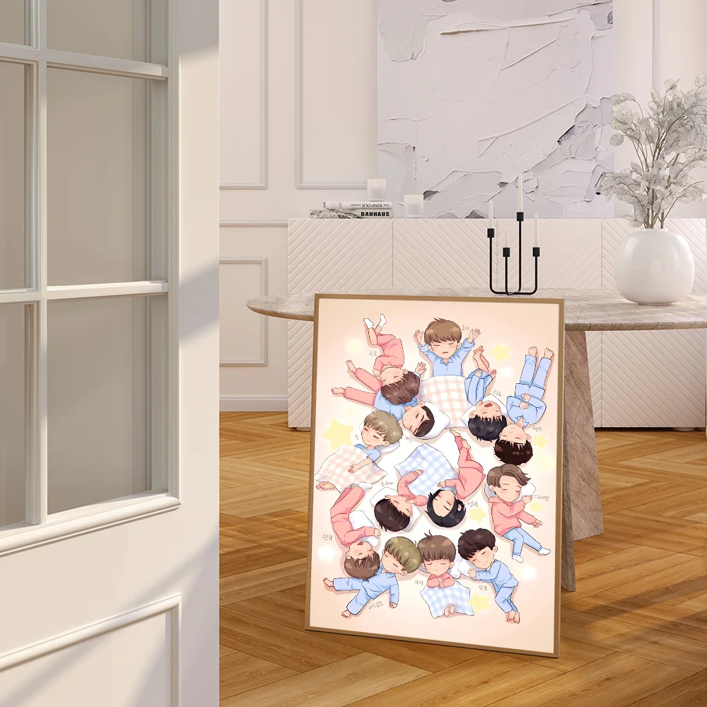 Семнадцать Kpop Ретро Плакат Растровая Крафт Бумага Diy Настенная Художественная