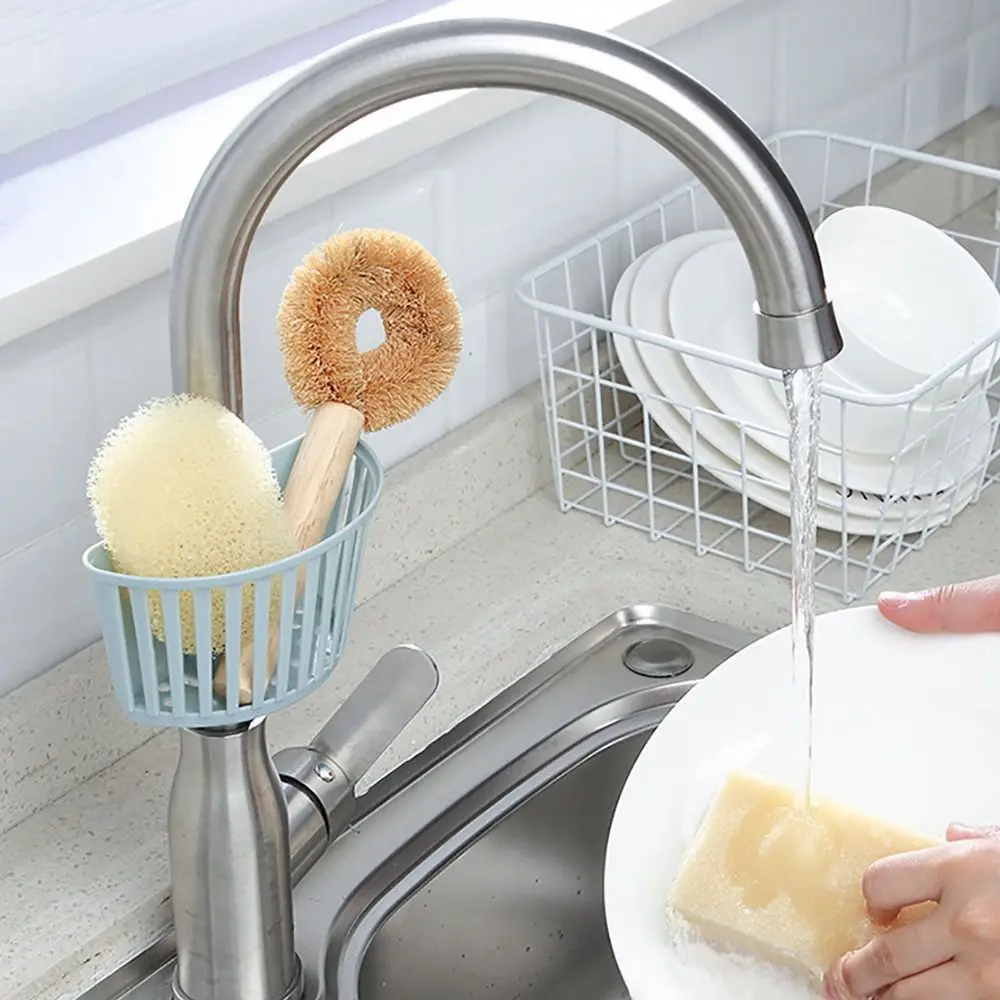 

Creative Plastic Kitchen Stopcock Hanging Basket Adjustable Universal Spout Holder Simple Snap-on Sponge Drainage Rack