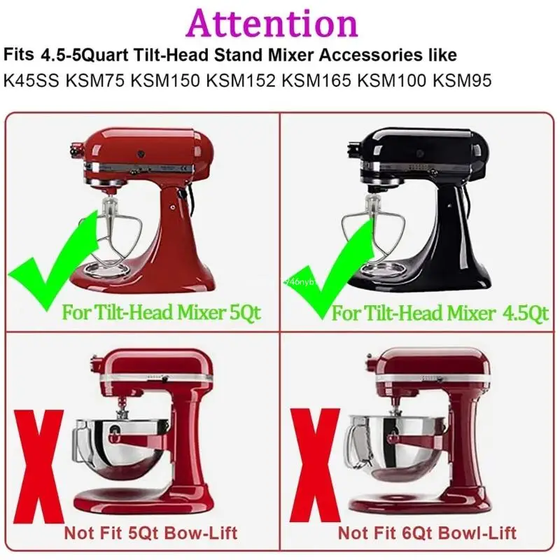Кухонные миксеры с плоской лопаткой для 4 5-5QT K45SS KSM75 Прямая поставка