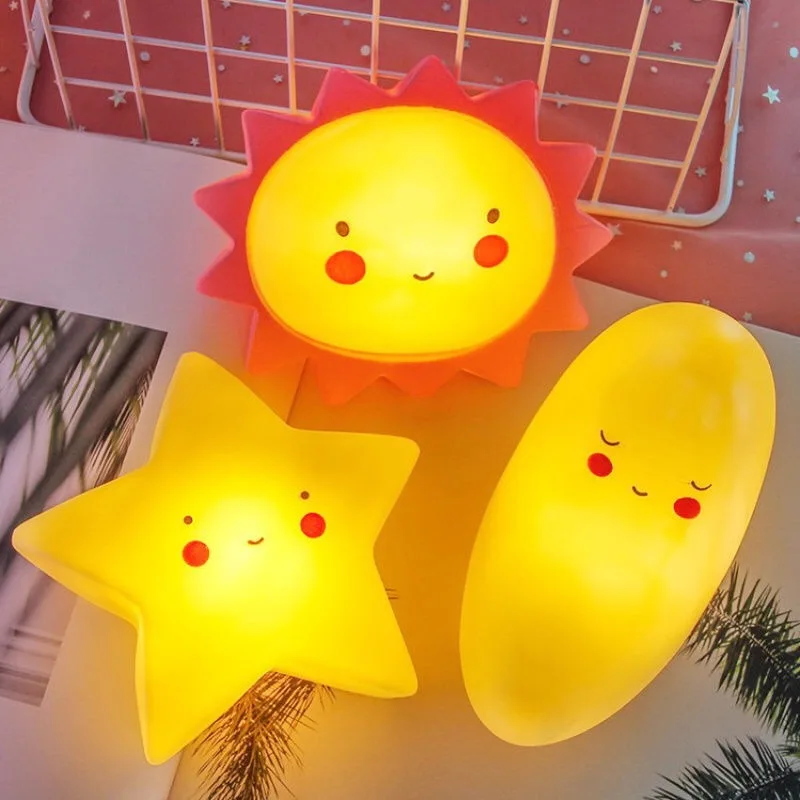 

Cartoon Night Lights LED Cute Decoration Lamps Moon Bear Star Anime Girl Kids Children Gifts for Bedroom Room Lights Neon Sign