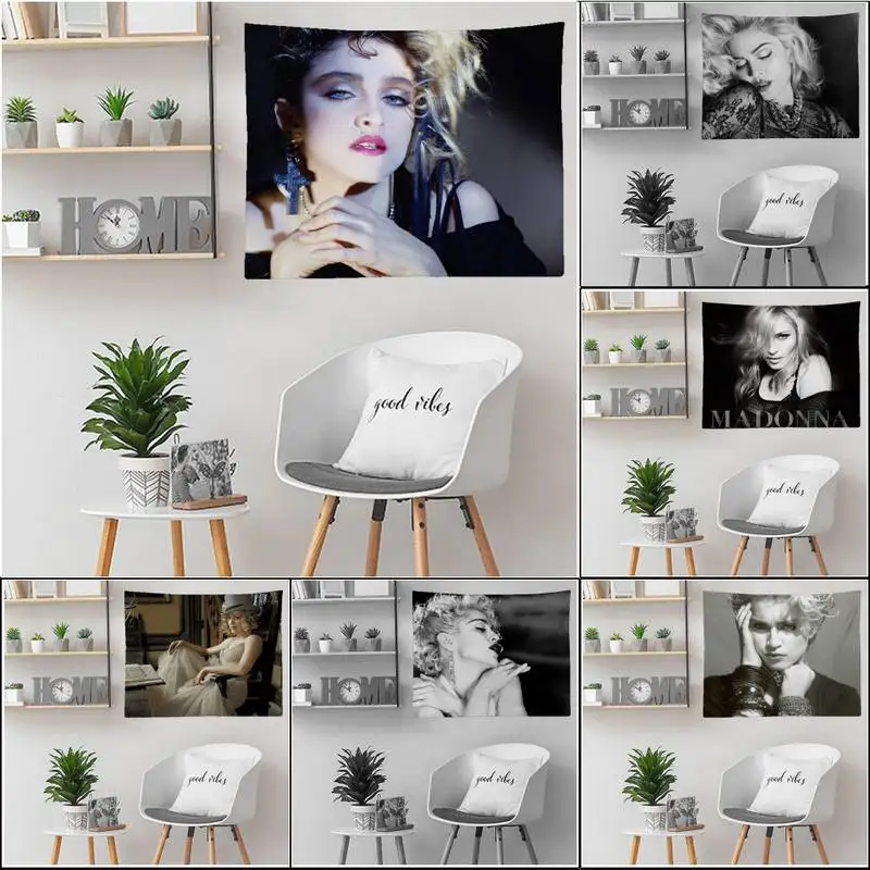 

Популярный гобелен певицы Мадонны с художественной печатью, дешевые настенные богемные гобелены в стиле хиппи