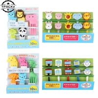 cartoon fruit fork toothpicks cute animal food selection mini bento box lunch box decoration childrens food supplement tool