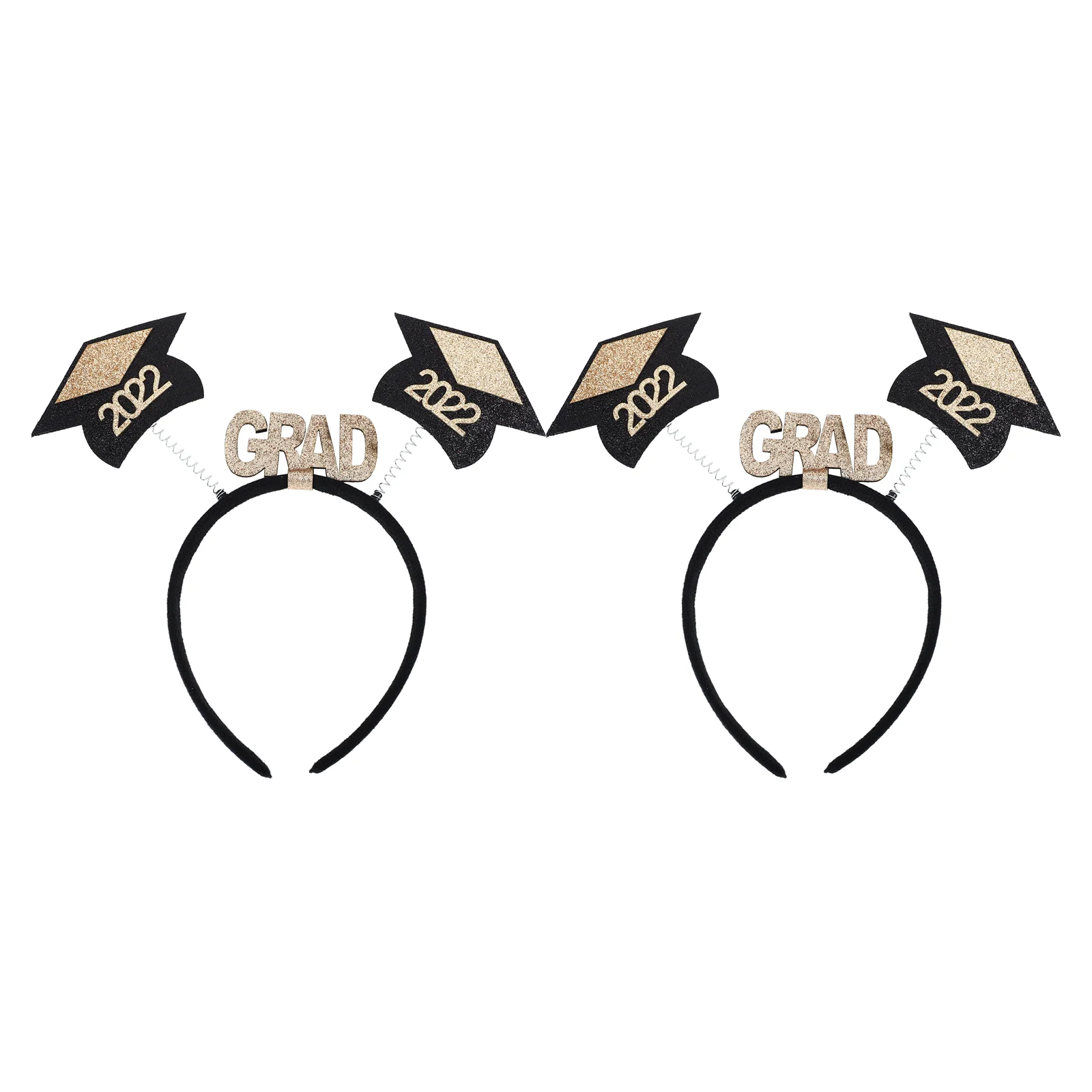 

2pcs Graduation Hat Headband Creative Graduation Caps Hairband Headdress