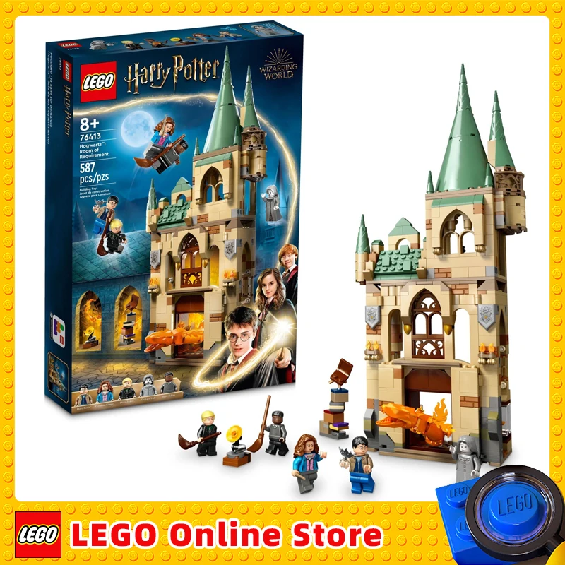 

LEGO Harry Potter Hogwarts Room of Requirement 76413 Castle Toy with Transforming Fire Serpent Figure Deathly Hallows Modular