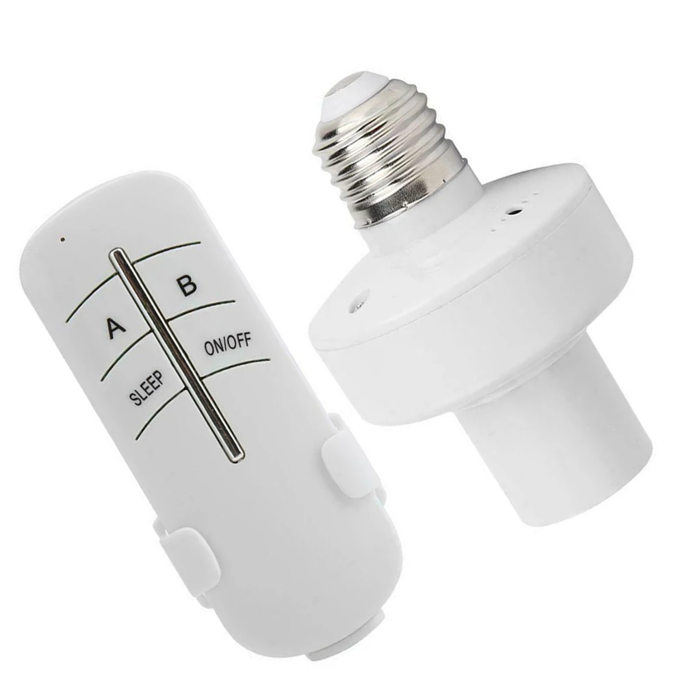 

220V Bulb Holder Replacing Parts Lamp Base Converter Night Light Switch Wireless Lights Socket Adaptor Accessory