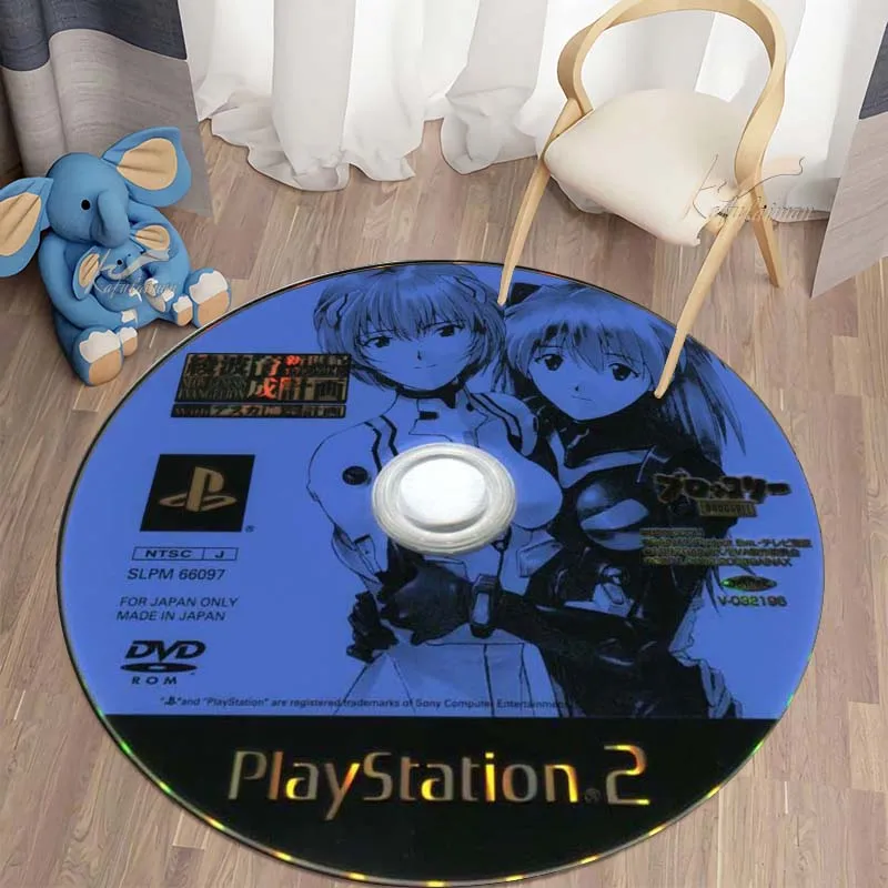 Игровой CD-коврик круглый коврик строительный для ванной черный домашние