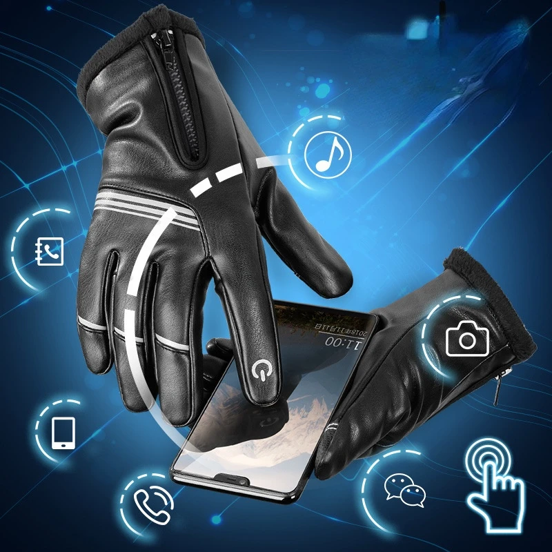 Мужские мотоциклетные перчатки гоночные винтажные кожаные зимние защитные для