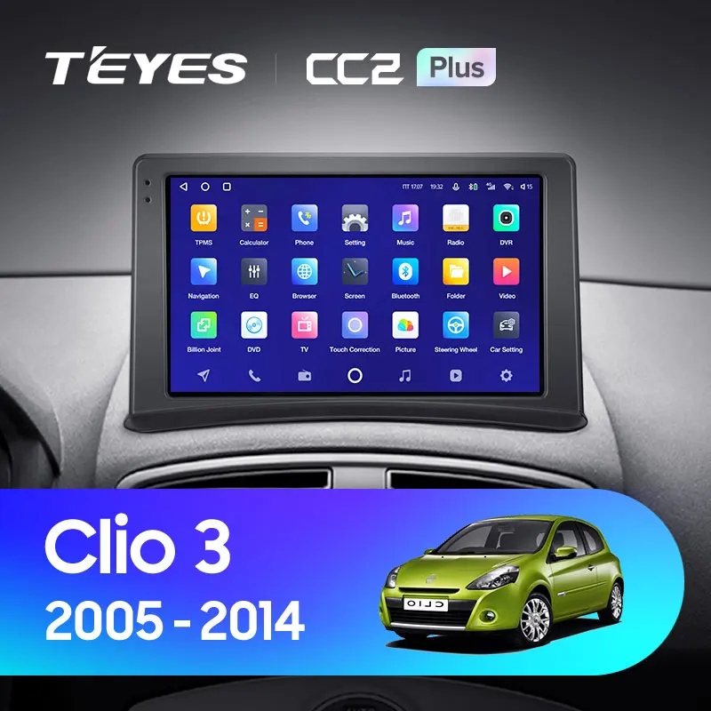 TEYES CC2L и CC2 Plus Штатная магнитола For Рено Клио рестайлинг Renault Clio 3 2005 - 2014 Android до
