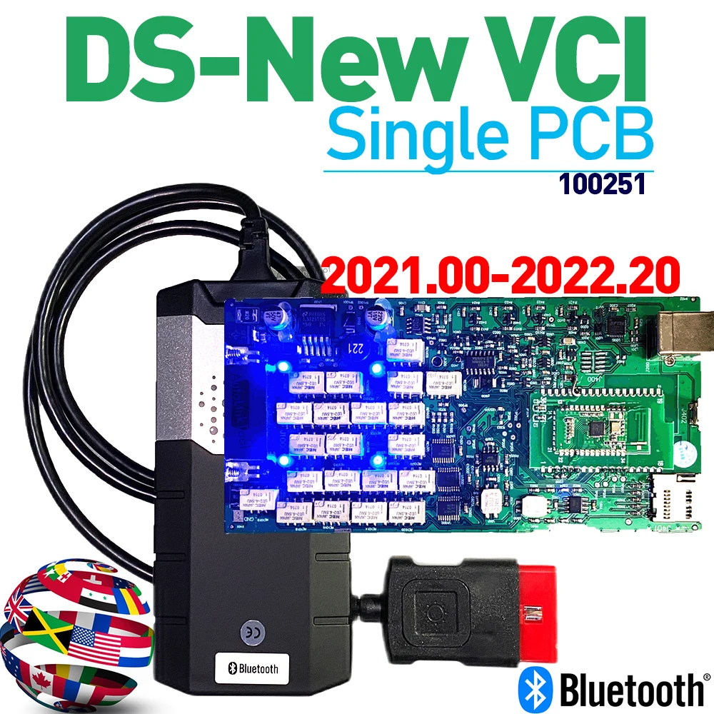

Best Quality Single Board TCS CDP Multidiag pro Bluetooth Update VCI 2021.00 With Keygen OBDII Scanner Car Truck Diagnostic Tool