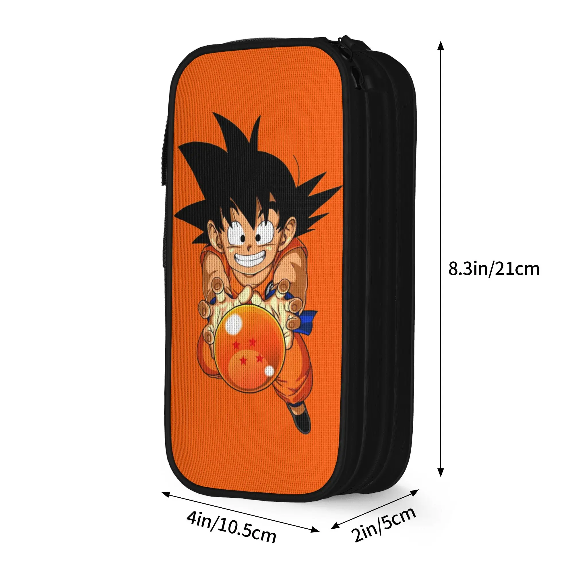 Фото Большой пенал для ручек DBZ Dragon Ball Z, школьные принадлежности, двухслойный пенал, косметичка для девочек, идеальный подарок №4