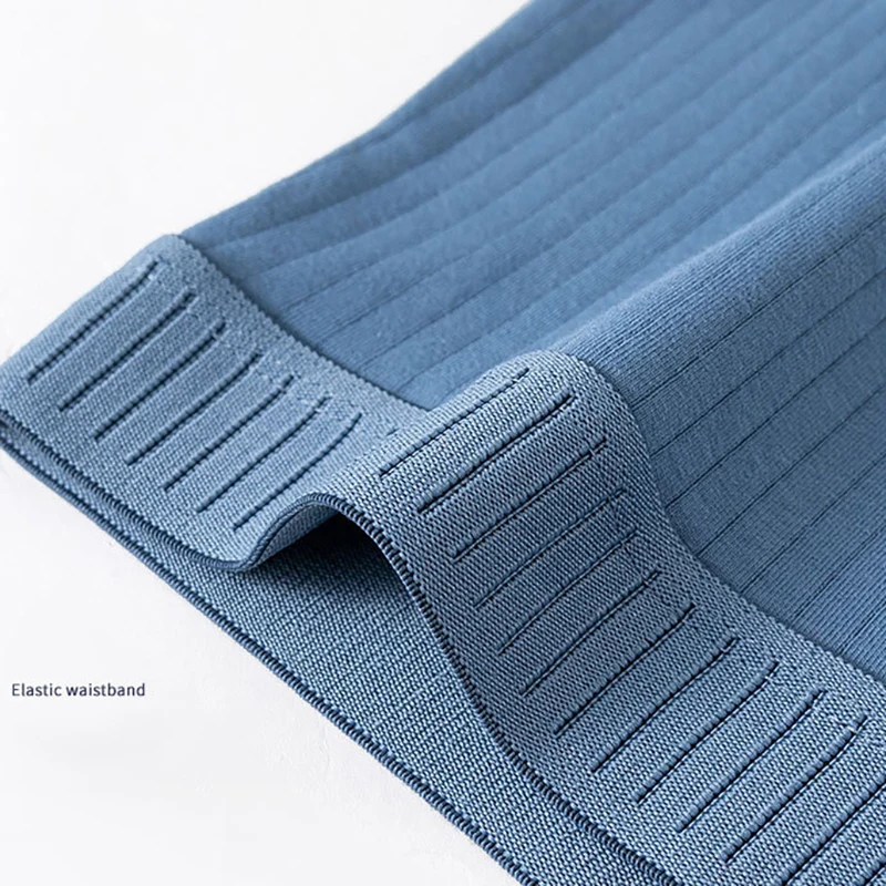 FK Cotton Mens Underwear Vertical Striped Boxer Black Sexy Shorts U Convex Pouch Underpant Soft Elastic Trunks Solid Boxers 4PCS