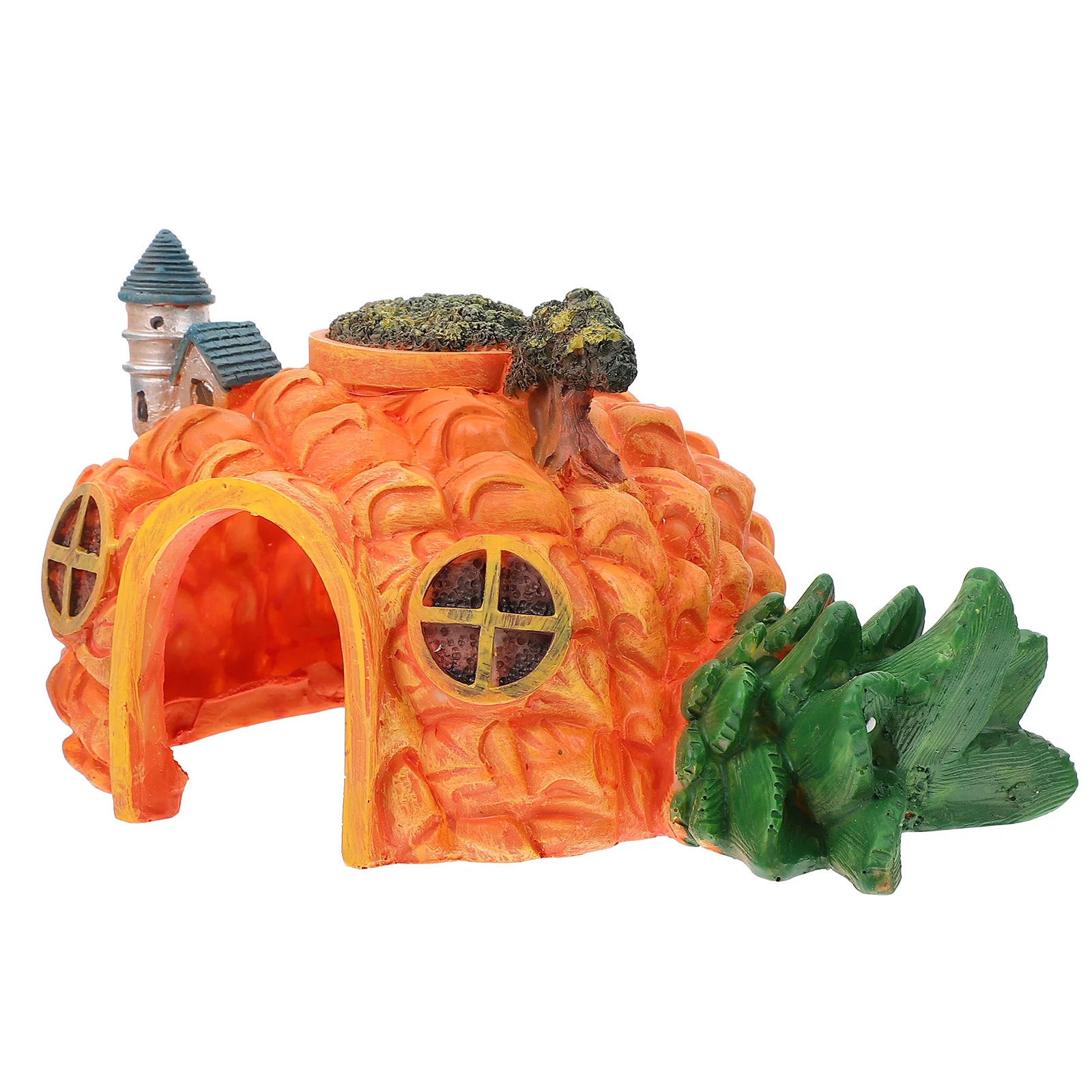 

1Pc Novel Creative Aquarium Pineapple Castle Aquarium Landscaping Decoration for Office