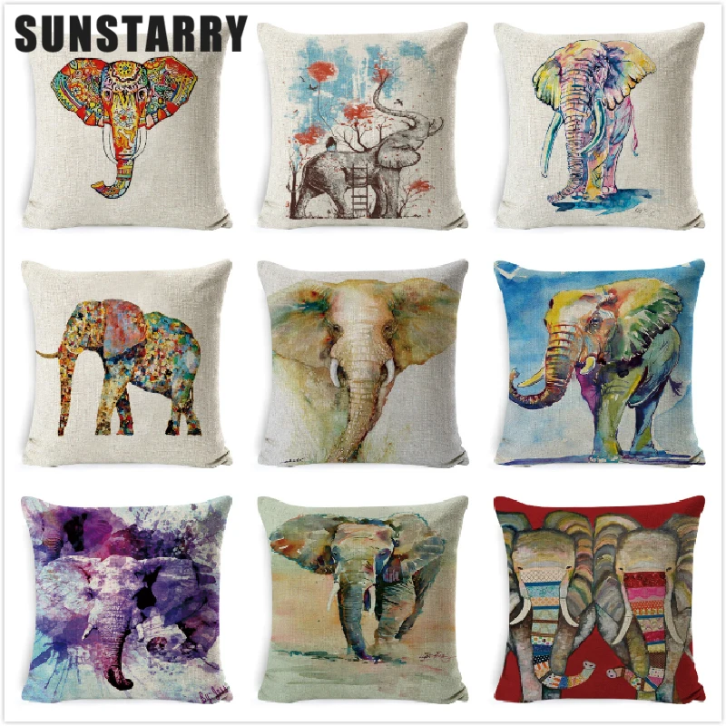 

Расслабляющая наволочка для подушки с масляным принтом раньше 40*40 см, сменные наволочки из хлопка и льна для диванных поясничных подушек с ж...