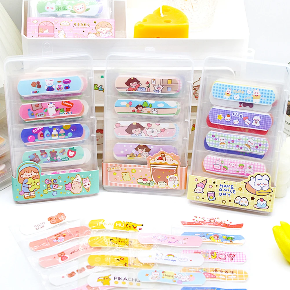 

80PCS Cartoon Band Aid For Kid Disposable Self-adhesive Bandage Sticker For Home Indoor