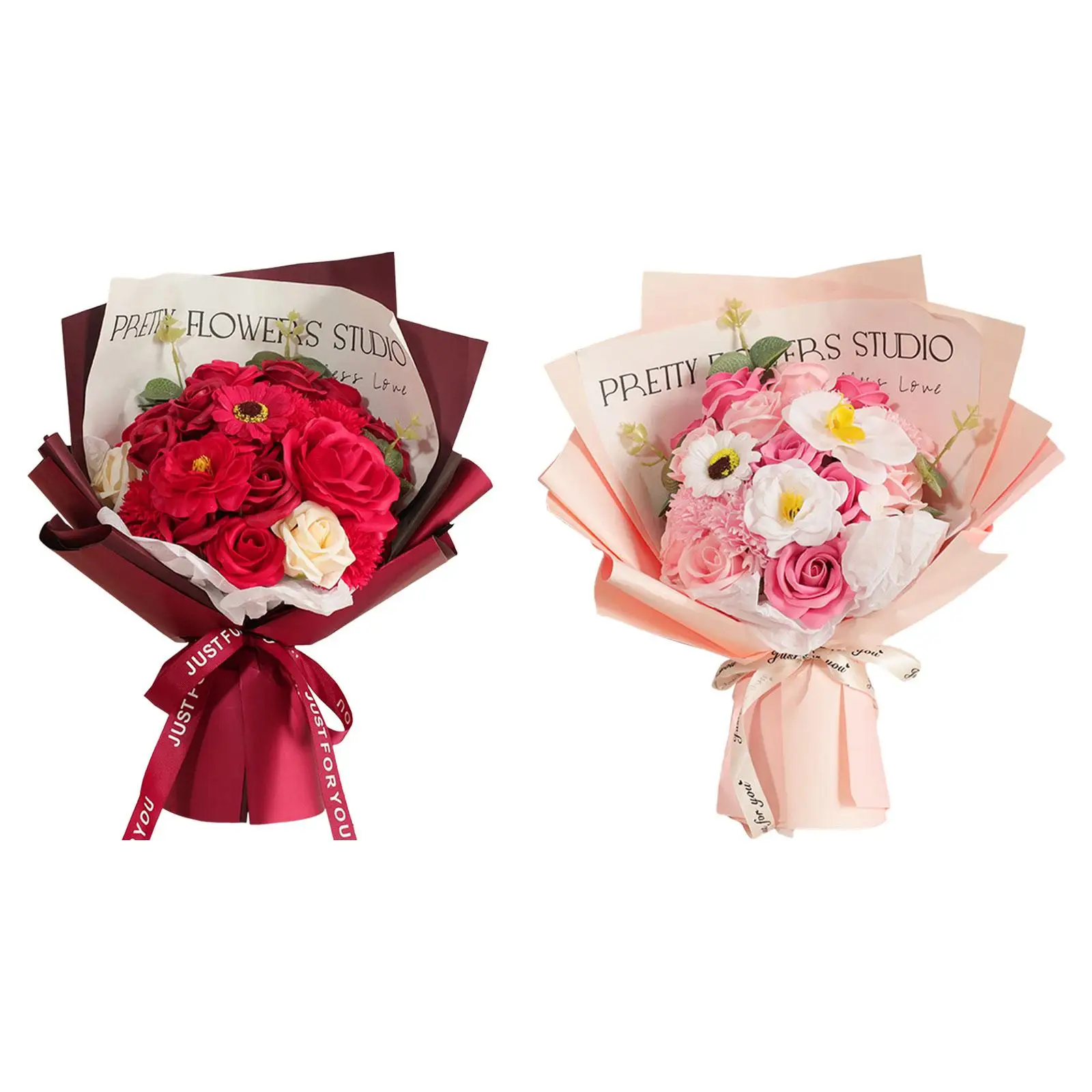 Букет цветов на День святого Валентина подарки для нее центральные части мыло