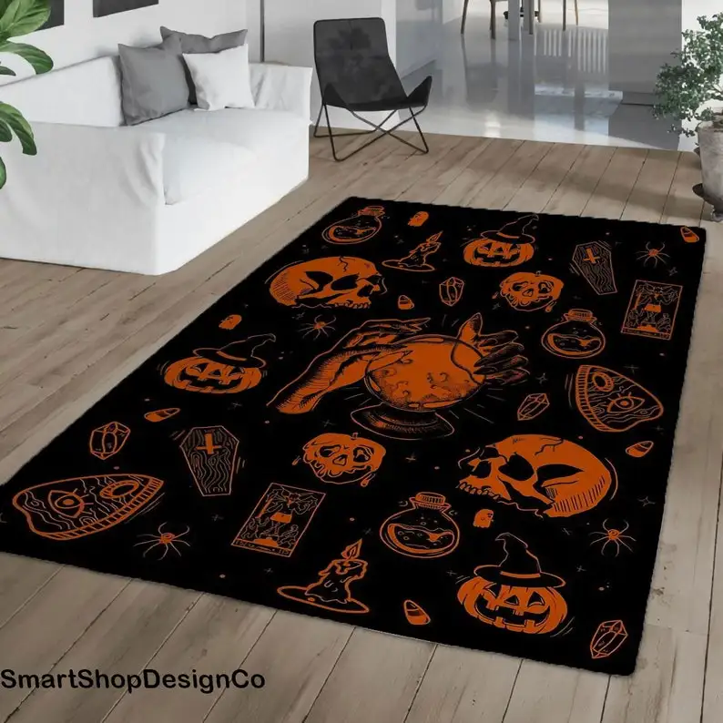 Хэллоуинский коврик Hypebeast Horror для гостиной комнаты детей, декор дома, подарки.