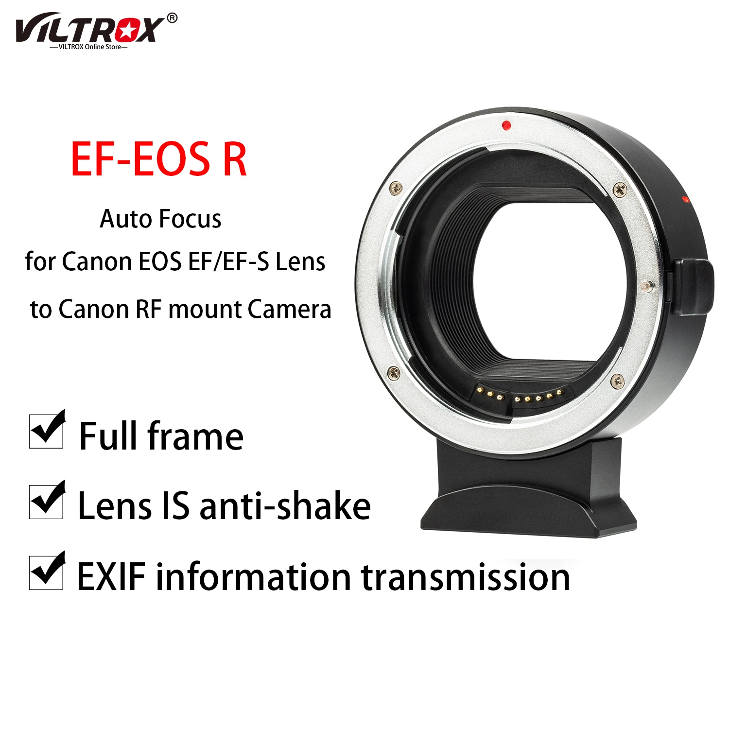 

Адаптер Viltrox для объектива с кольцом-адаптером, адаптер с автоматической фокусировкой для Canon EOS EF/детской линзы для камеры Canon RF EOS R R6 RP R5