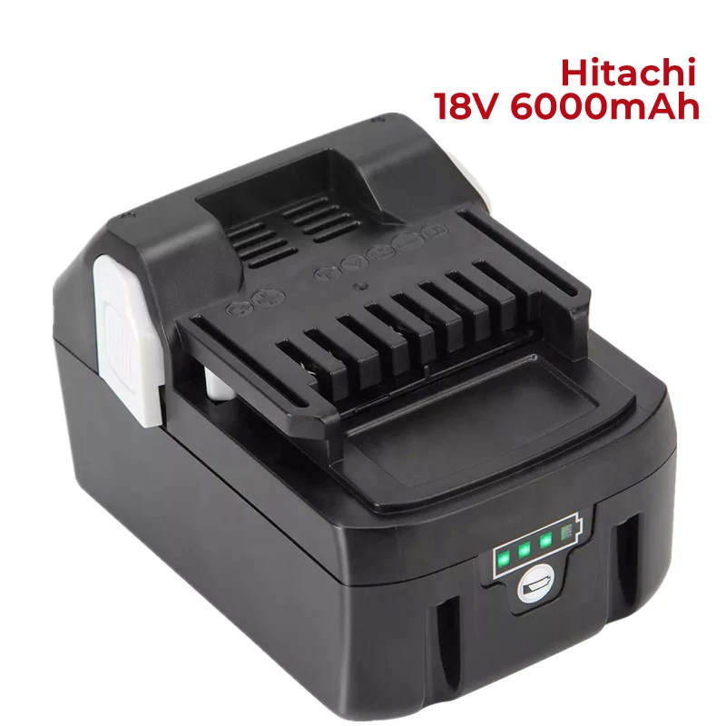

18V 6000mAh Lithium-ionen-akku Akku-bohrschrauber Werkzeug akku für Hitachi BCL1815 EBM1830 BSL1840 Batterie led-anzeige