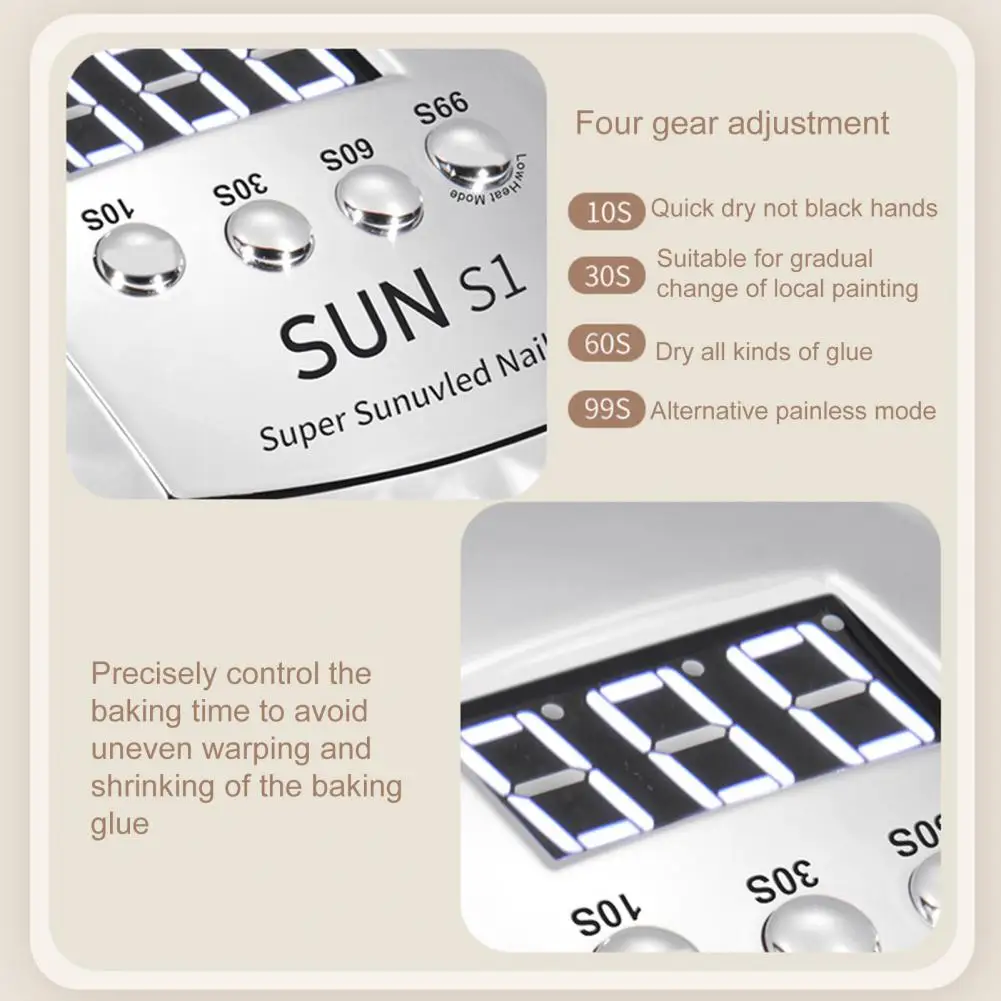 

1 комплект, удобная Сушилка для ногтей с защитой от перегрева