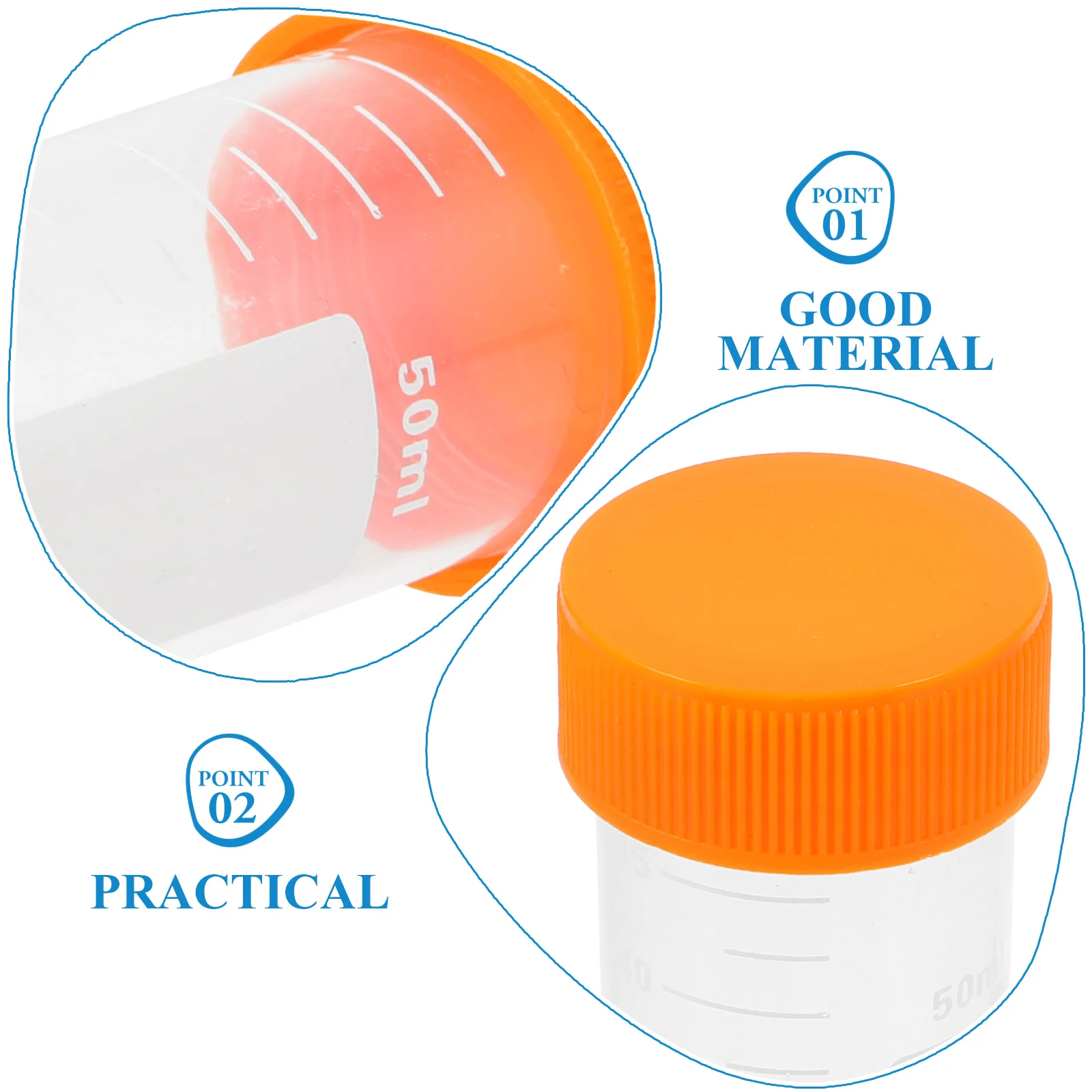 50 шт. мл центрифужная пробирка с винтовым портом плоским дном вертикальная