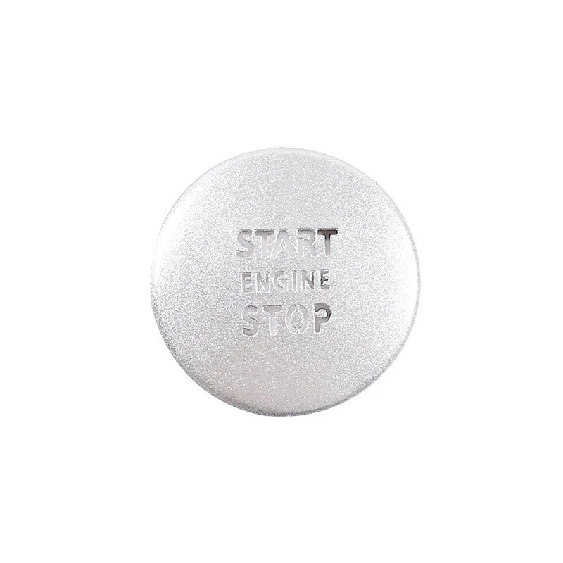 

For Range Rover Administrative 2010-2012 Car Accessories One-Key Start Button Sticker Silver Stainless Steel 1 Piece Set