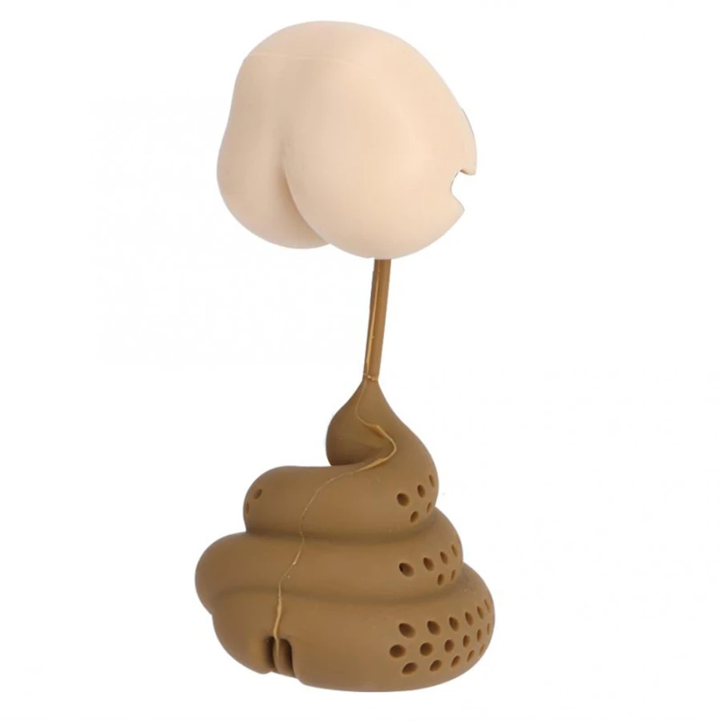 

Reusable Silicone Tea Infuser Creative Poop Shaped Funny Herbal Tea Bag Reusable Coffee Filter Diffuser Strainer Tea Accessories