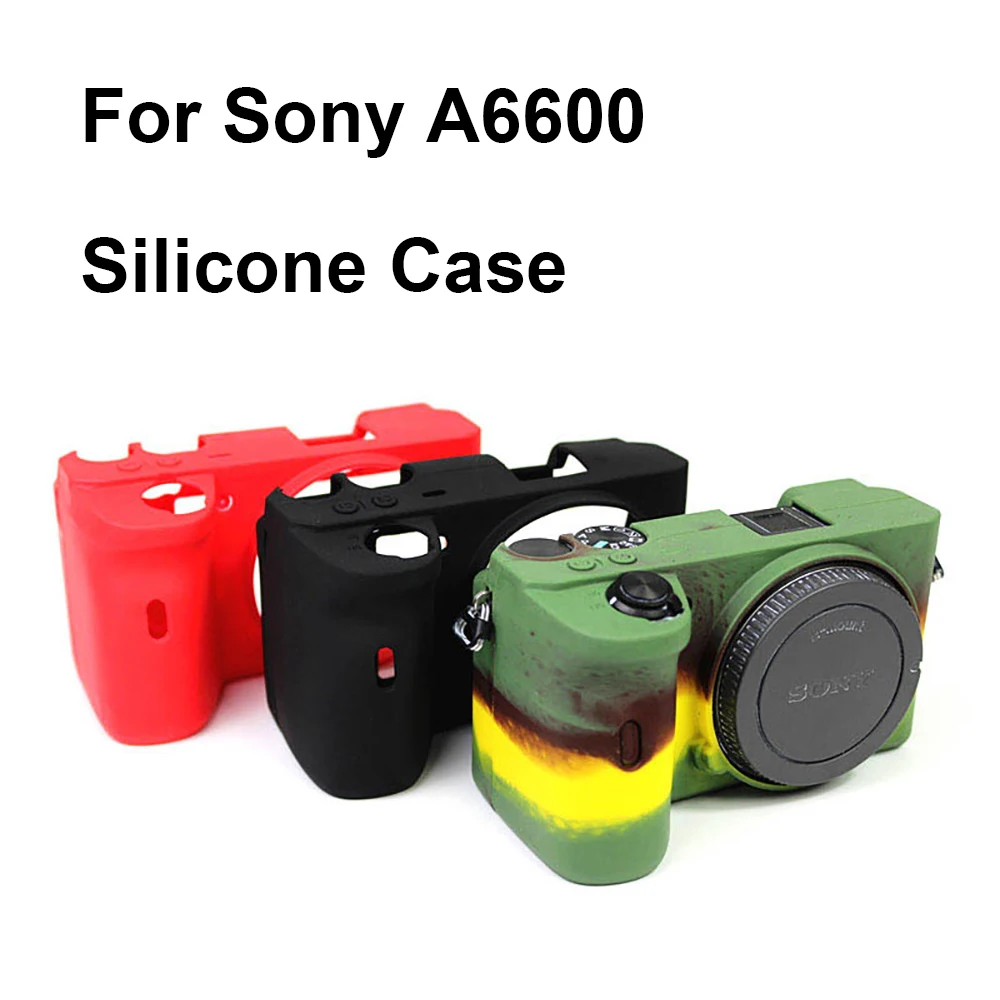 

Силиконовый чехол для Sony A6600, водонепроницаемый защитный чехол Easycover, черный/красный/камуфляжные аксессуары для камеры
