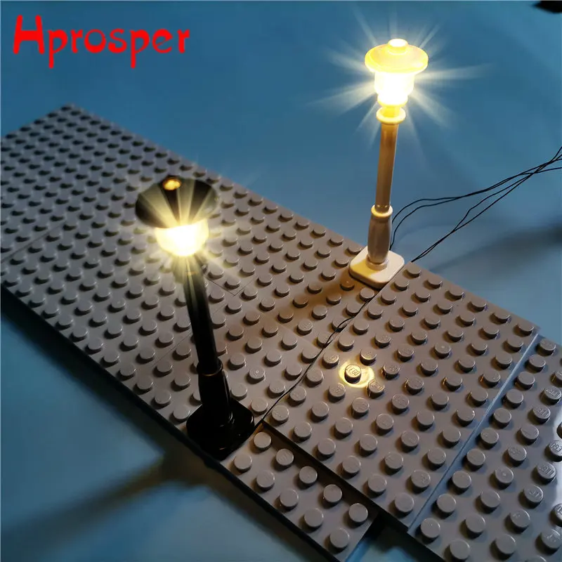

Hprosper City Street Light Building Blocks LED Lamps USB Light-Emitting Classic Brick Compatible All Brands Mini Model Light