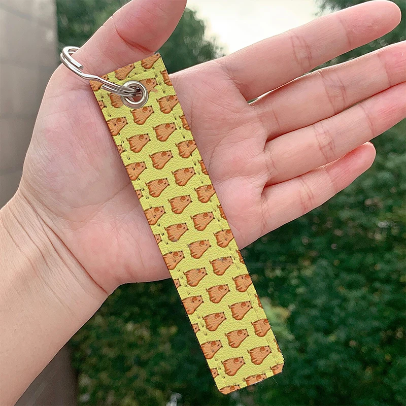 

Fashion Capybara Cute Capybara Keychain Strap Keyrings Hanging Holder Bag Car Wallet Trinket Keychain Hanging Decoration