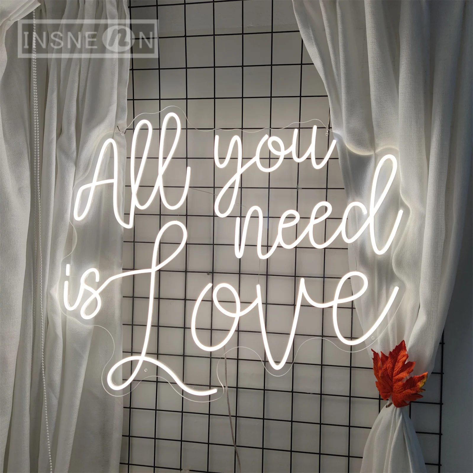 

All You Need Is Love Neon Sign Wedding Wall Hanging Neon Lights Room Bedroom Marriage Neon Lamp Large Size 50cm LED Letter Signs