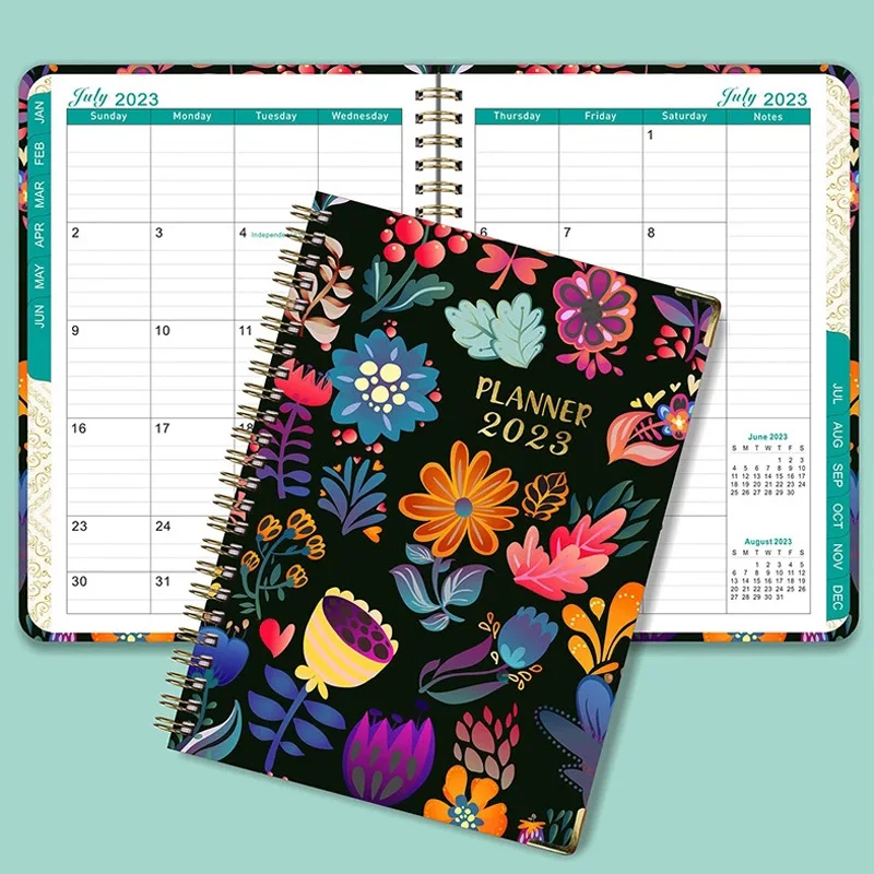 

A5 Agenda 2023 Planner Spiral Notebook Schedule Journal Stationery Notepads Kawaii Sketchbook School Accessories Budget Diary