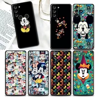 phone case for samsung galaxy s22 s7 s8 s9 s10e s21 s20 fe plus ultra 5g soft silicone case cover cartoon mickey tattoo mouse