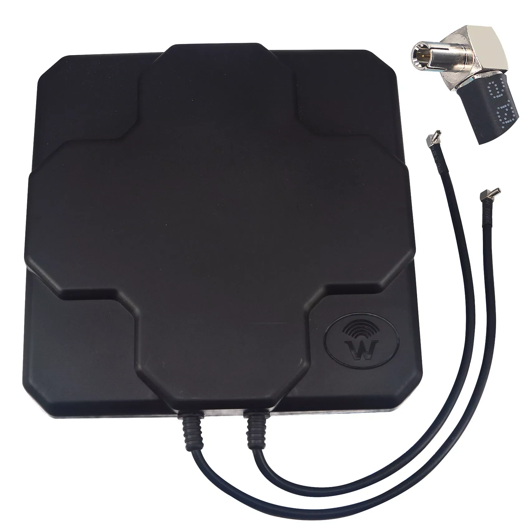 

18dBi Outdoor 4G LTE MIMO Antenna Dual Polarization Panel Directional External Antenne Dual TS9 Male 90 Degree 20CM Cable