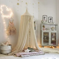 play house tents for kids canopy bed curtain baby hanging tent crib children room decor round hung dome mosquito net bed valance