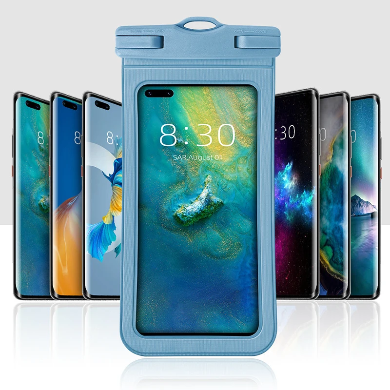 

Universal Waterproof Phone Case Water-proof Bag Swim Cover Underwater Cellphone Bags Fit Phones Under 7.2 Inches