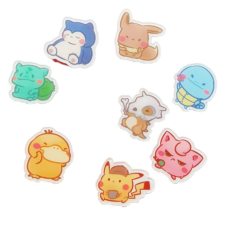 

Kawaii Pokemon Pikachu Squirtle Psyduck School Bag Badge Pin Medallion Creative Exquisite Accessories Kids Lovely Gifts