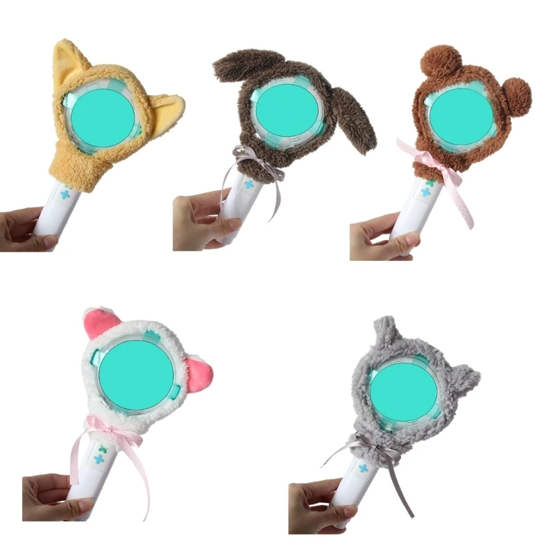 Idol Merch Lightstick для украшений с плюшевыми ушками тема милого животного