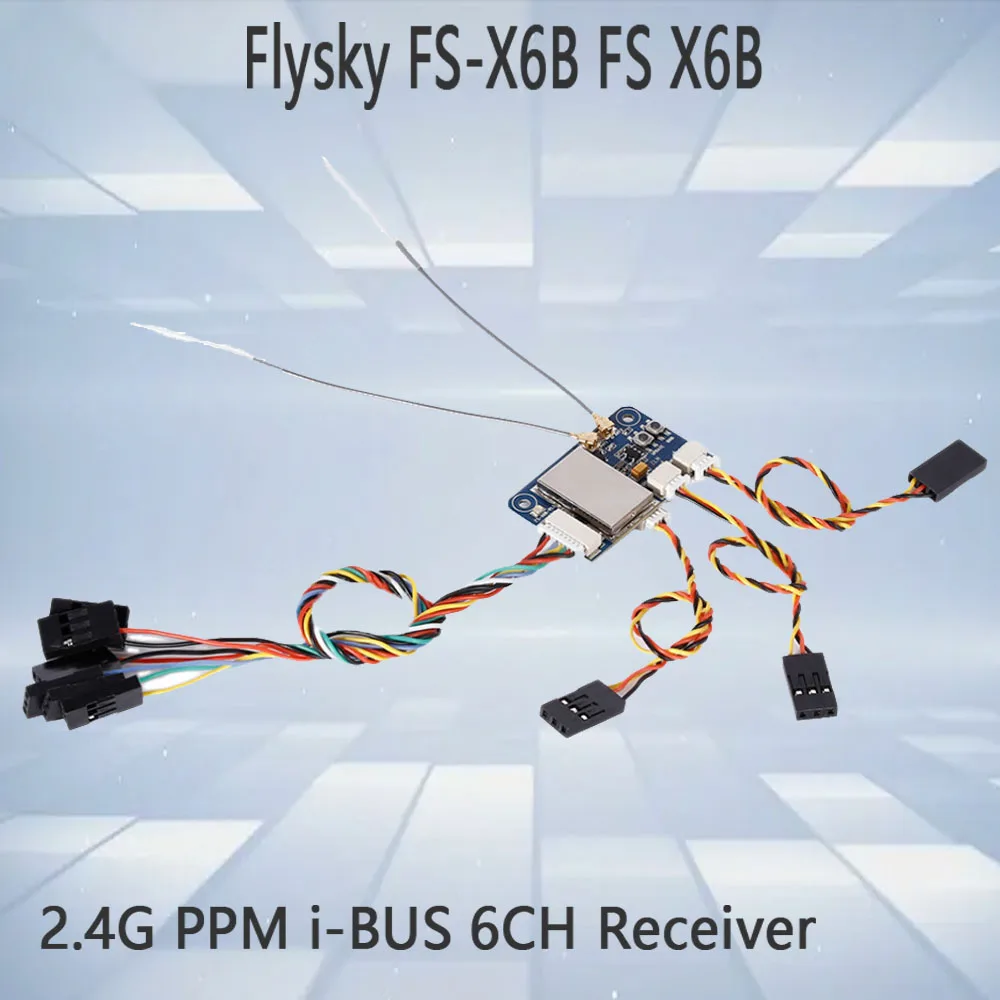 

Flysky FS-X6B FS X6B Receiver 2.4G PPM i-BUS 6CH For Rc Quadcopter FS-I6X FS-i4 FS-i6 FS-i6S Transmitter.1/2/5pcs