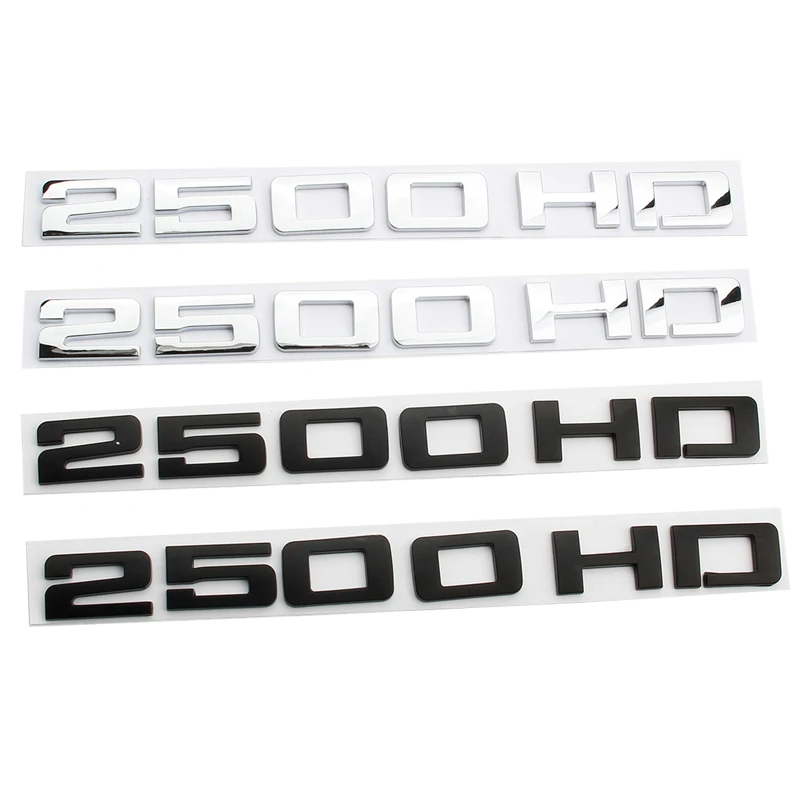 

Car 3D ABS Chrome Decals Sticker For Chevrolet Silverado 2500HD GMC Sierra Car Trunk Letters Badge Emblem Stickers Accessories